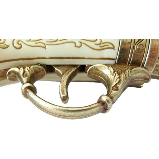 18th Century 2 Barrel French Eagle Head Flintlock Denix Replica Pistol