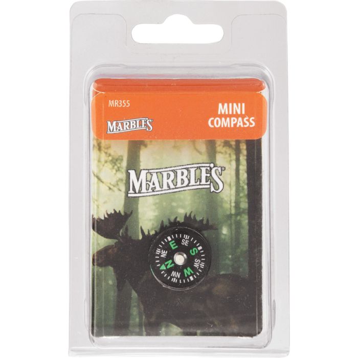 Marbles Magnified Face Mini Compass Glow in the Dark Fluorescent Markings