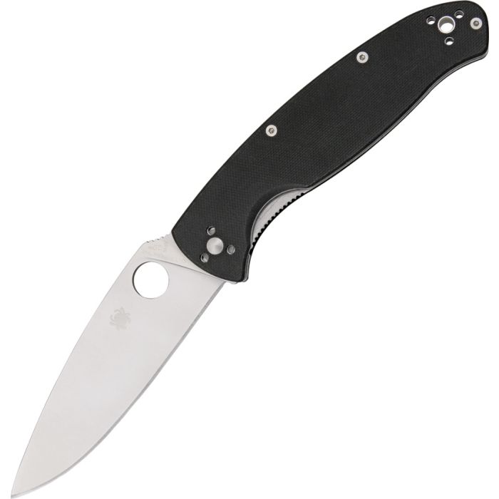Spyderco Knives Resilience Liner Lock Black G-10 Stainless C142GP Pocket Knife