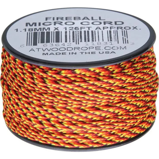 Atwood Rope Micro Cord Paracord 1.18mm (3/64") X 125ft Spool USA Made
