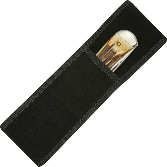 CARRY-ALL Black Velvet Folding Knife Soft Slip Pouch Sheath Storage Protection