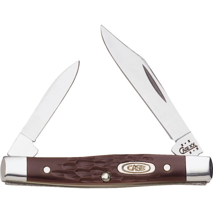 Case XX Small Brown Delrin Handle Folding Pocket Pen Knife