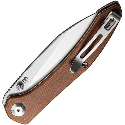 Civivi Hadros Folding Knife 3.35" Brown Micarta Handle