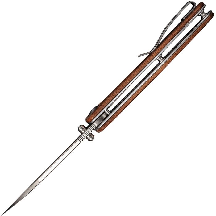 Civivi Hadros Folding Knife 3.35" Brown Micarta Handle