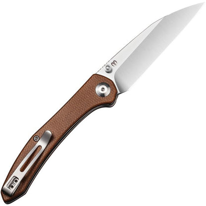Civivi Hadros Folding Knife 3.35" Brown Micarta Handle