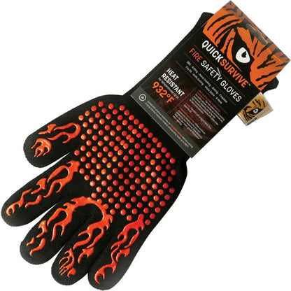 Quick Survive Fire Safety Glove Ambidextrous Protects Hands From Heat