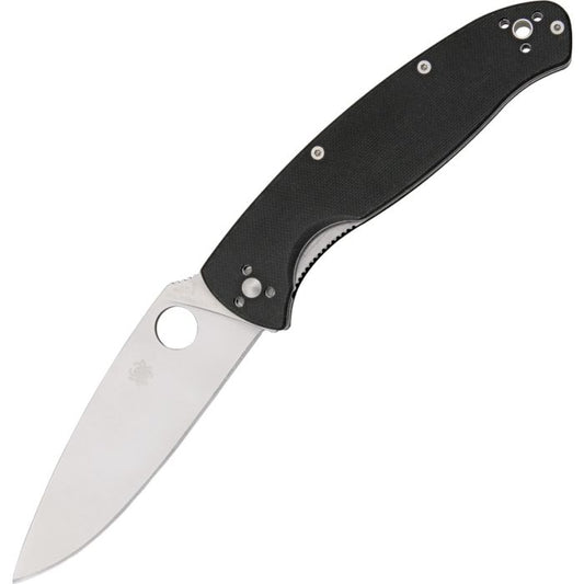 Spyderco Knives Resilience Liner Lock Black G-10 Stainless C142GP Pocket Knife
