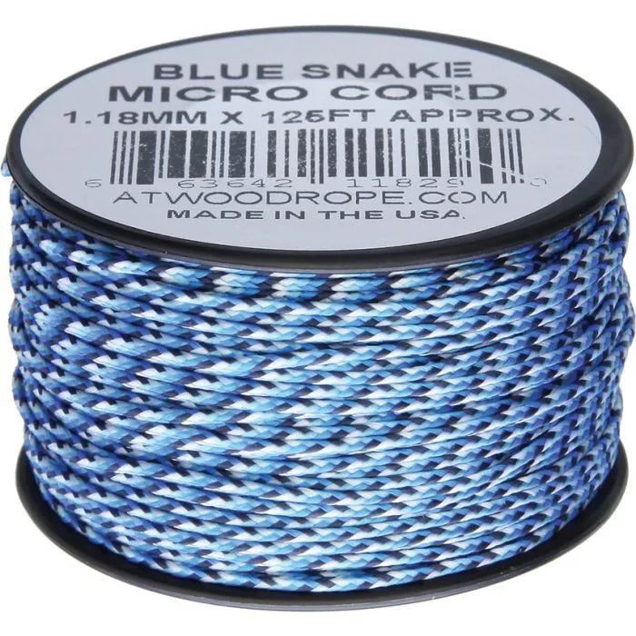 Atwood Rope Micro Cord Paracord 1.18mm (3/64") X 125ft Spool USA Made