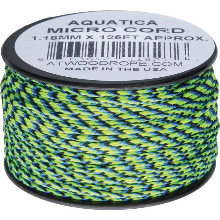 Atwood Rope Micro Cord Paracord 1.18mm (3/64") X 125ft Spool USA Made